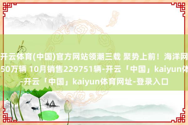 开云体育(中国)官方网站领潮三载 聚势上前！海洋网竖立三年累销超350万辆 10月销售229751辆-开云「中国」kaiyun体育网址-登录入口